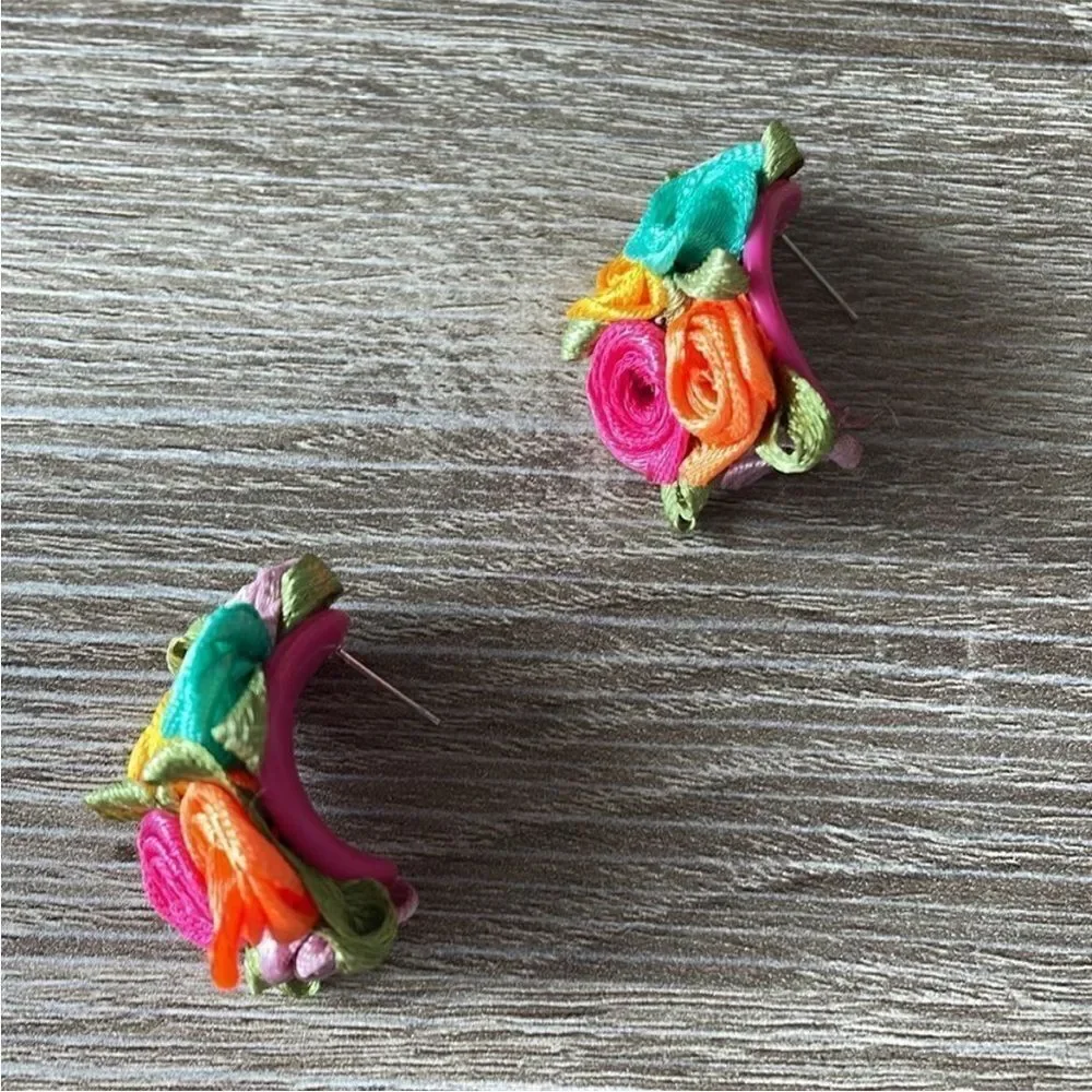 Bohemian flower earrings M273